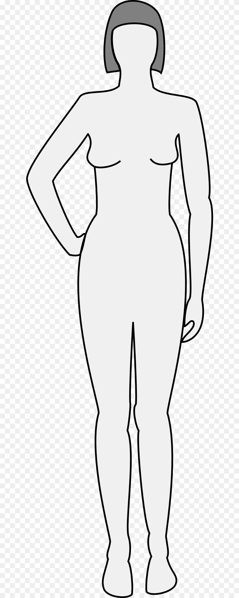Big Image Female Body Icon Transparent, Silhouette, Stencil, Adult, Person Free Png