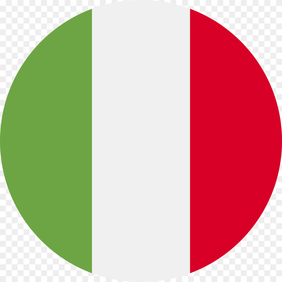 Big Image Flag Italy Svg Circle, Sphere, Disk Png
