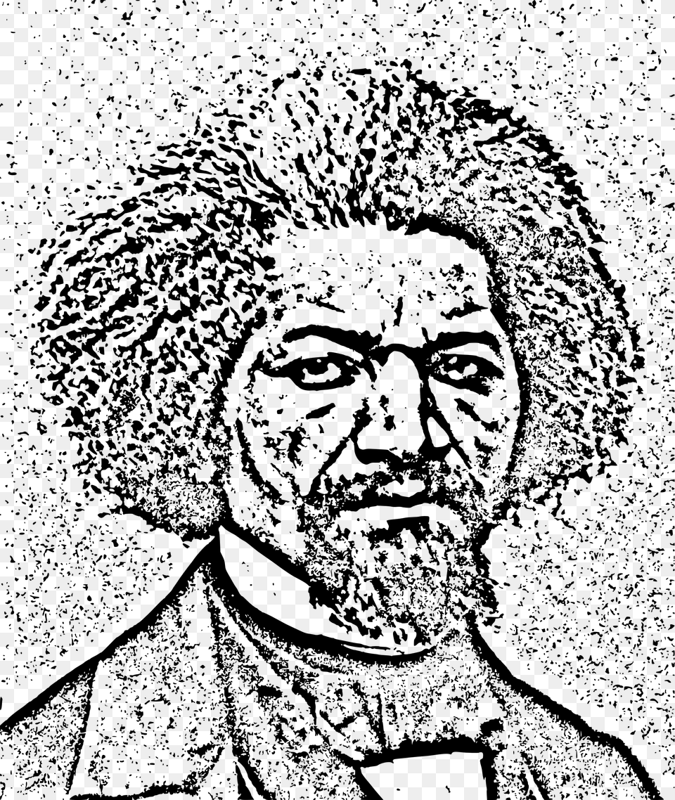 Big Frederick Douglass Clip Art, Gray Png Image