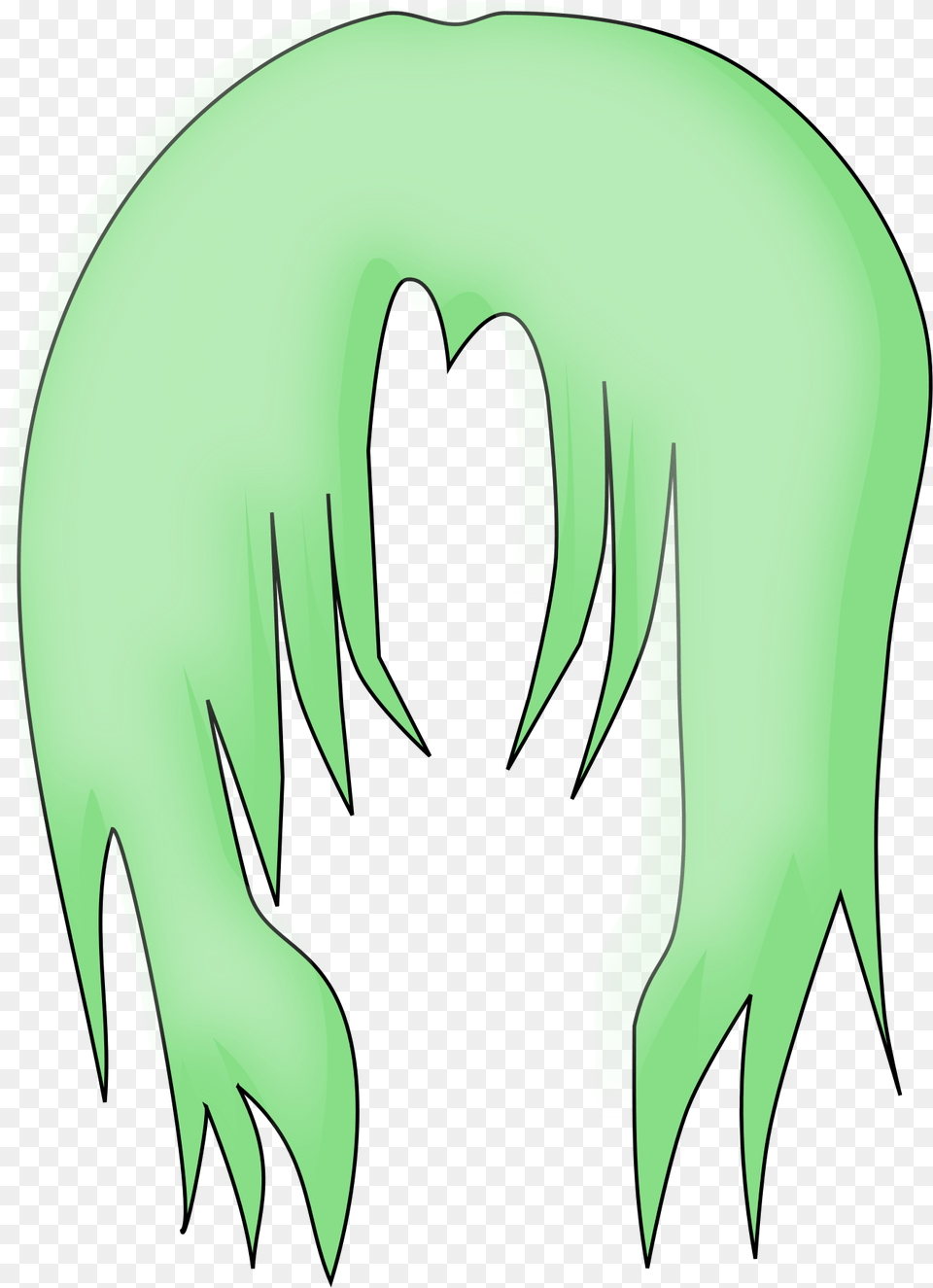 Big Image Green Anime Hair, Electronics, Hardware, Hook, Claw Free Transparent Png