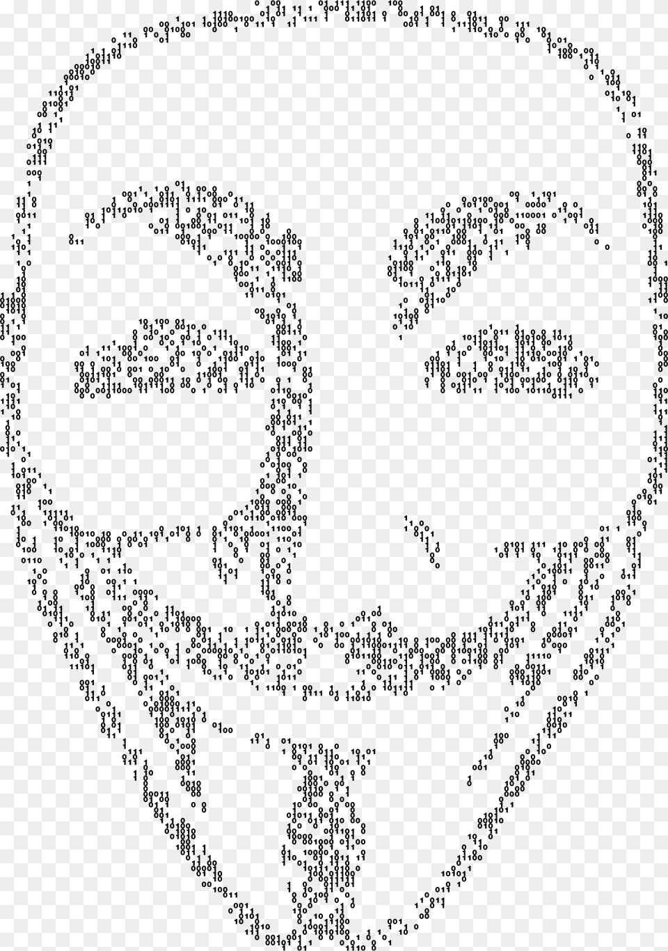 Big Guy Fawkes Mask, Gray Png Image