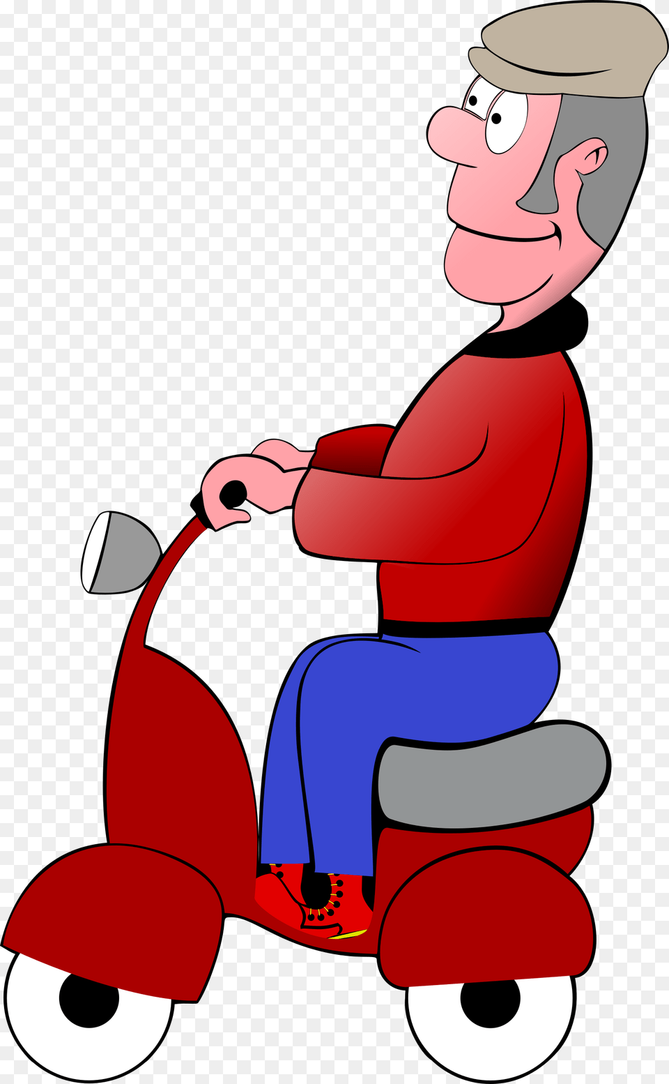 Big Image Happy Fathers Day Scooter, Transportation, Vehicle, Device, Grass Png