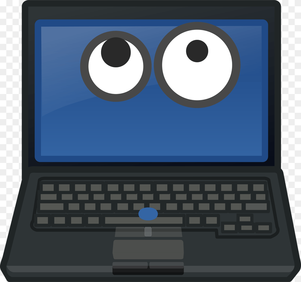 Big Laptop Crying, Computer, Electronics, Pc, Computer Hardware Png Image