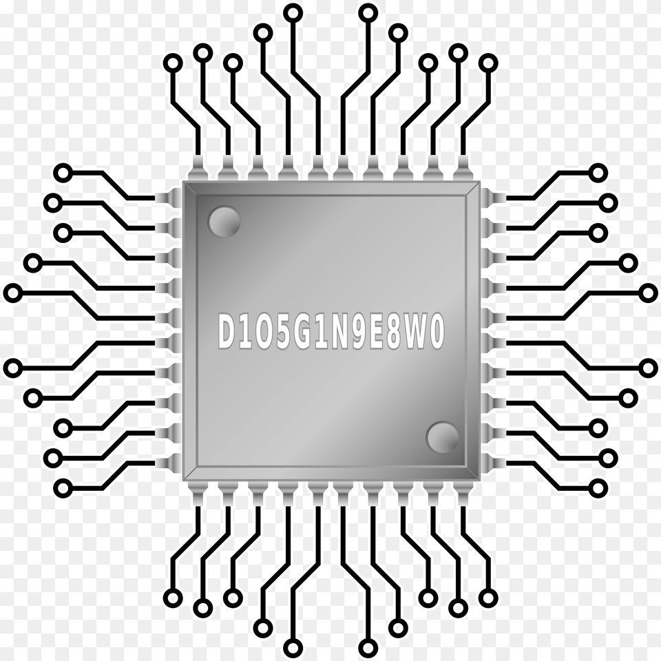 Big Image Microchip, Electronic Chip, Electronics, Hardware, Printed Circuit Board Free Transparent Png
