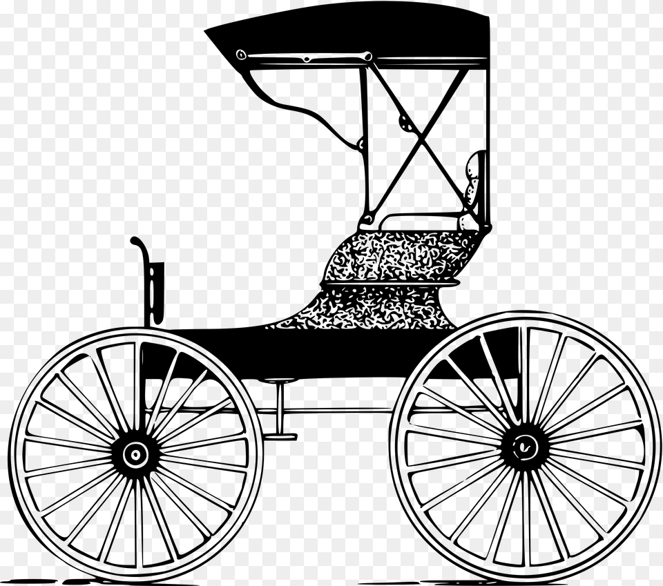 Big Old Carriage, Gray Png Image