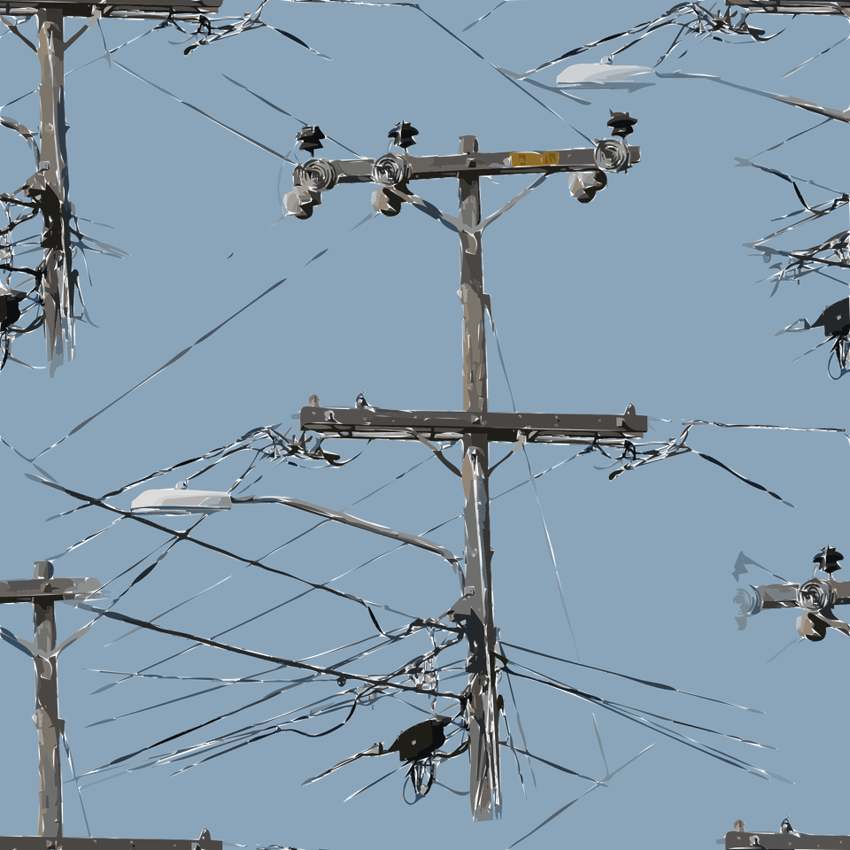 Big Image Overhead Power Line, Utility Pole, Cable, Power Lines, Person Free Png