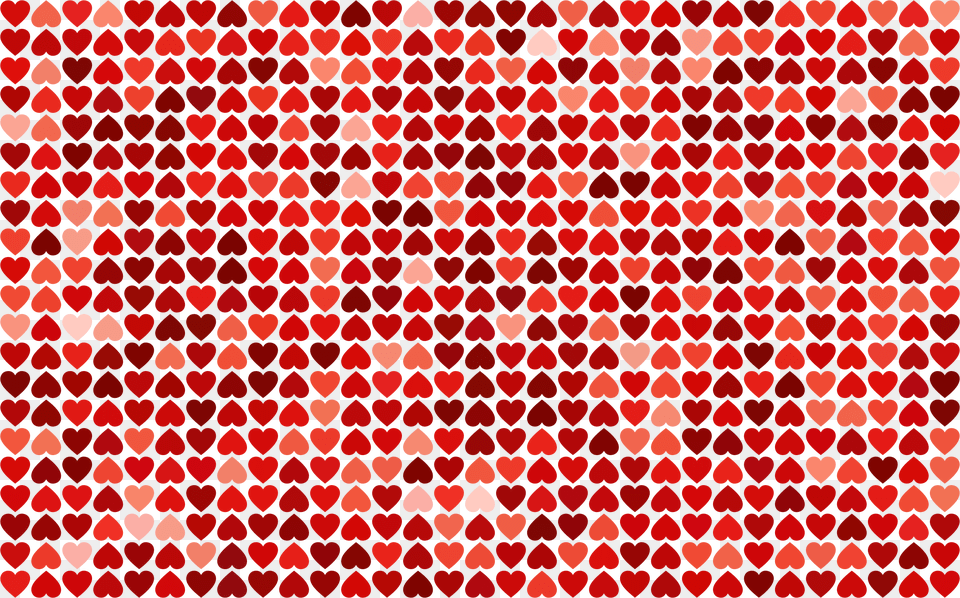 Big Image Pattern Hearts, Texture Free Png