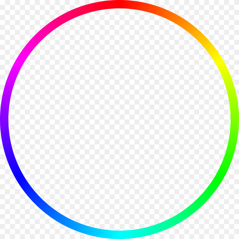 Big Image Rainbow Circle Outline, Hoop, Sphere, Oval, Astronomy Png