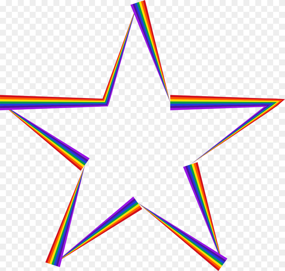 Big Image Rainbow Star, Star Symbol, Symbol, Nature, Night Png