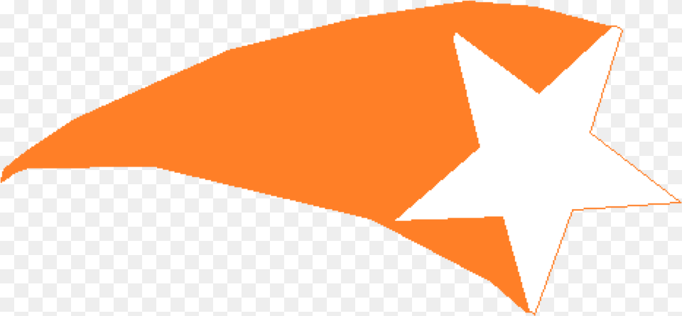 Big Image Shooting Stars Clipart Orange Full, Star Symbol, Symbol, Animal, Fish Free Png Download