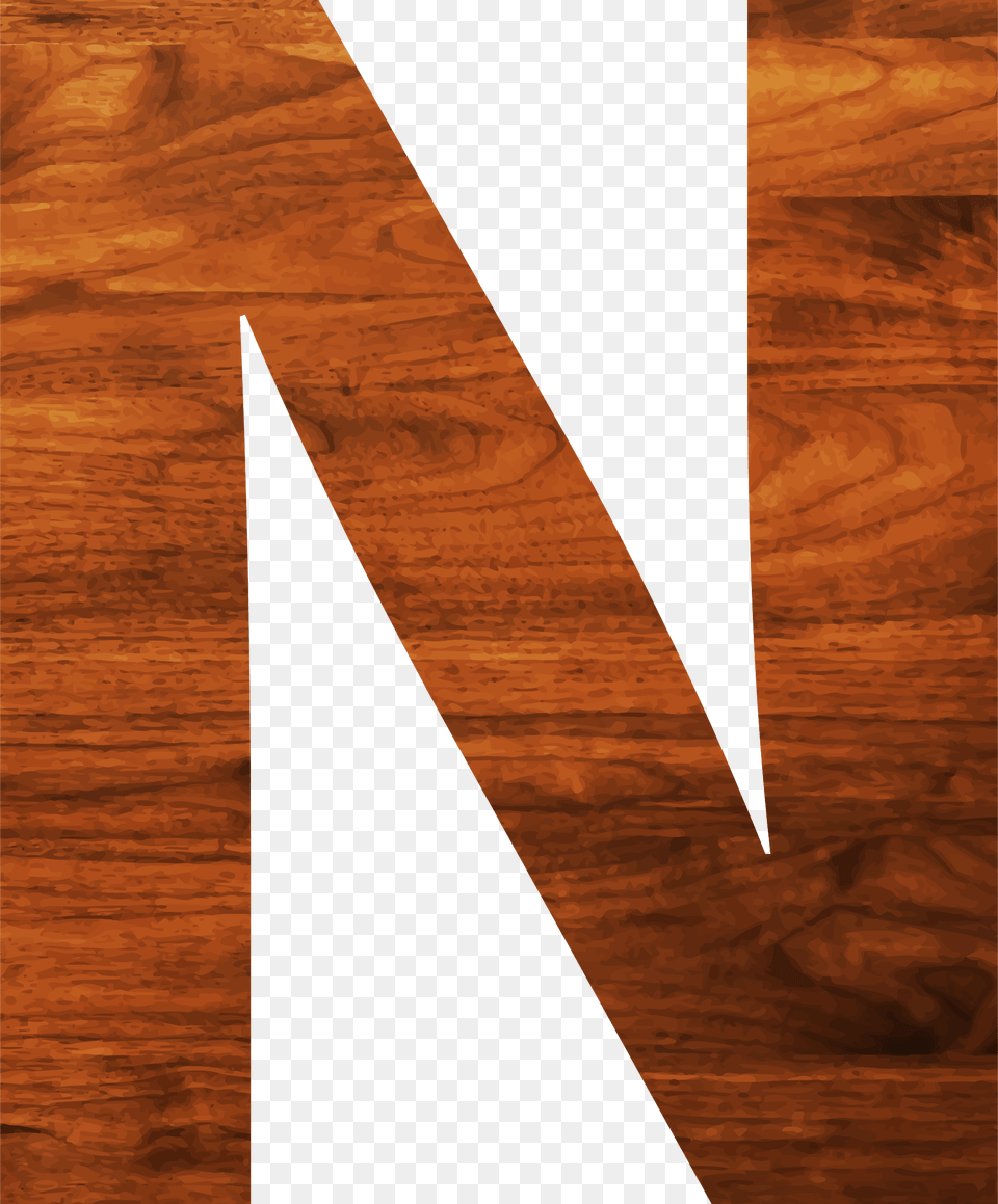 Big Image Wood Letter Clipart N, Floor, Flooring, Hardwood, Plywood Free Png