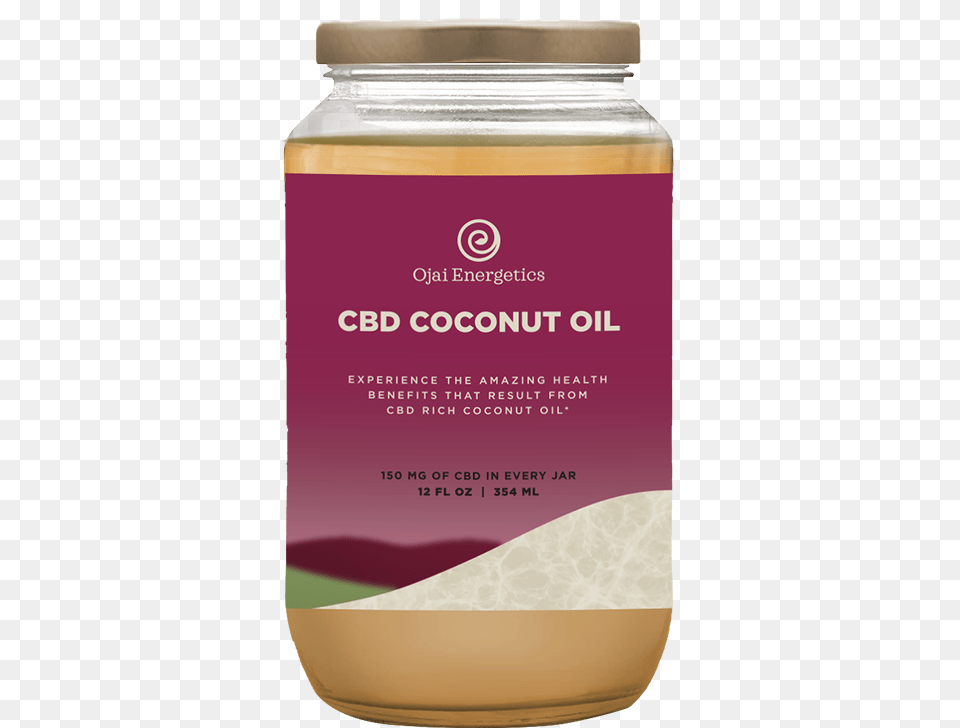 Big Jar Cbd Coconut Oil Ojai Energetics Cbd Coconut Oil, Food, Honey Png