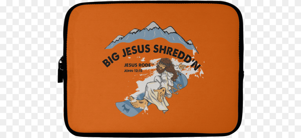 Big Jesus Shredd N Laptop Sleeve Laptop Bag, Baby, Person, First Aid, Mat Png Image