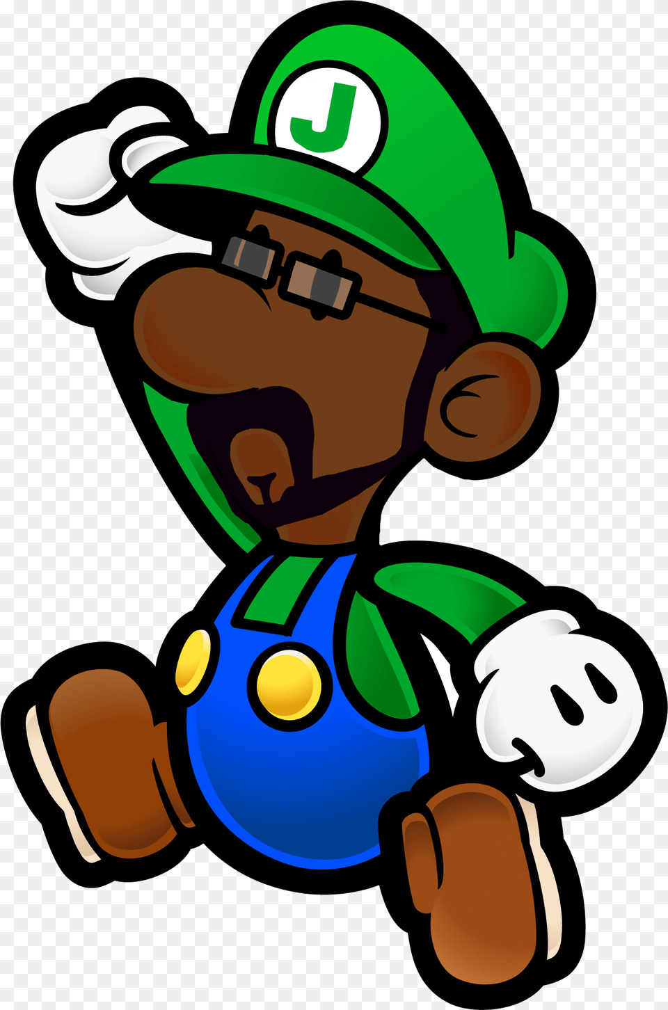 Big Jon Weegee Paper Luigi, Game, Super Mario Png