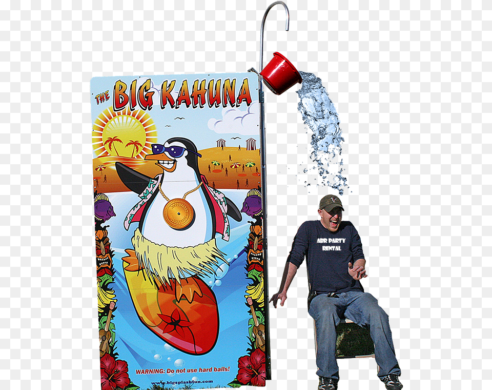 Big Kahuna Splash Illustration, Adult, Person, Pants, Man Png Image