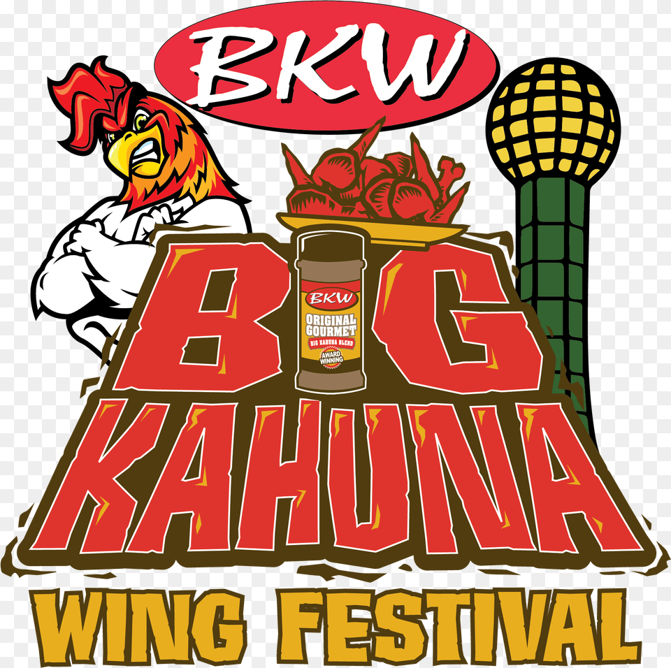 Big Kahuna Wing Festival 2019 Cartoons Big Kahuna Wing Festival 2019, Advertisement, Book, Comics, Publication Free Png