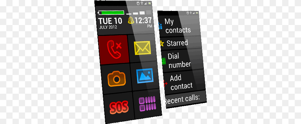 Big Launcher Phone Sms For Seniors Android Alarm Clock Launcher, Scoreboard, Computer Hardware, Electronics, Hardware Png Image