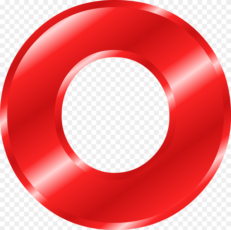 Big Letter O Clipart Red, Disk Free Transparent Png