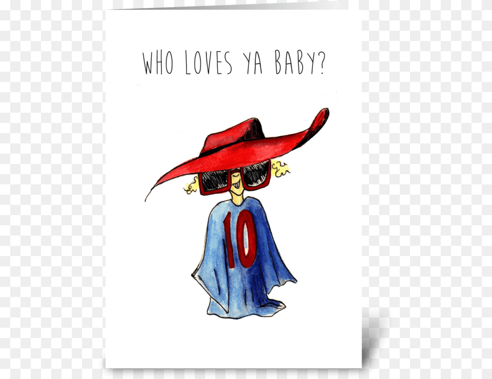 Big Love Greeting Card Greeting Card, Clothing, Hat, People, Person Free Png