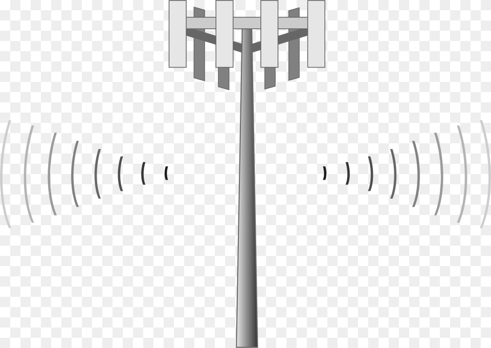 Big Lte Tower Clipart, Utility Pole, Cutlery, Fork, Cross Free Png