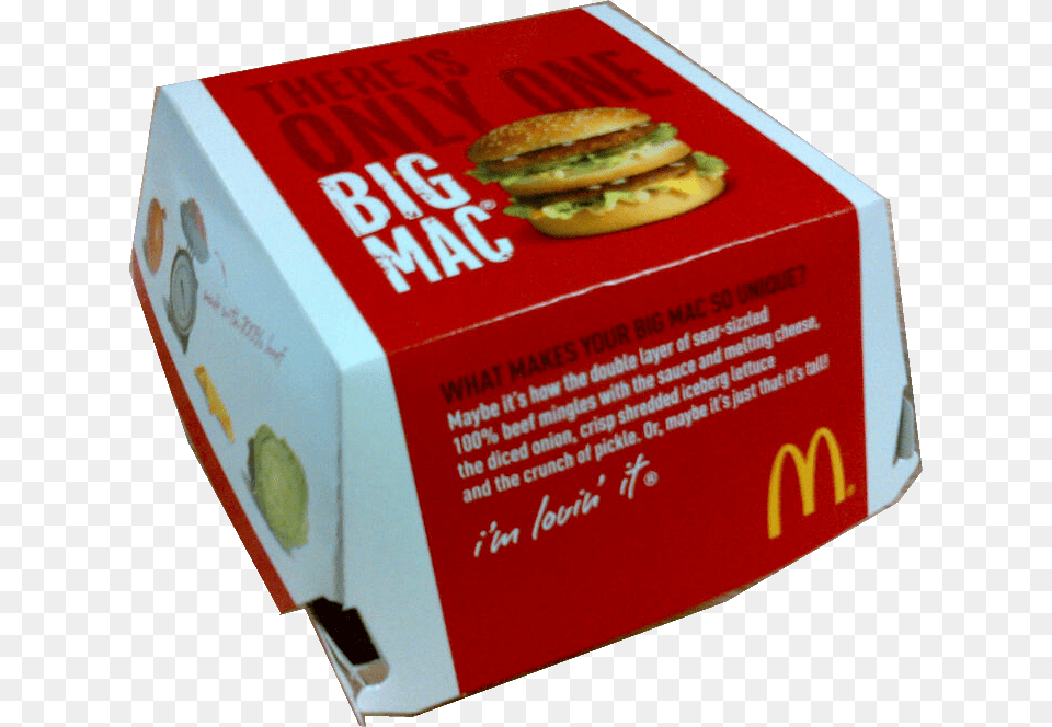 Big Mac Box Mcdonalds Big Mac Box, Burger, Food, Cardboard, Carton Png
