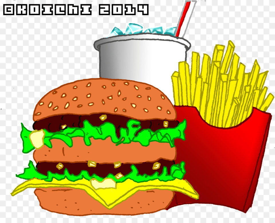 Big Mac Meal Clip Art Clipart Download Cartoon Burger Big Mac, Food Png
