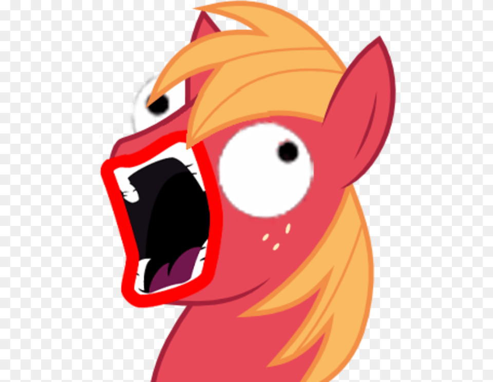 Big Mcintosh Pony Red Pink Nose Mammal Vertebrate Cartoon Big Mac Gif Mlp, Animal, Beak, Bird, Nature Png