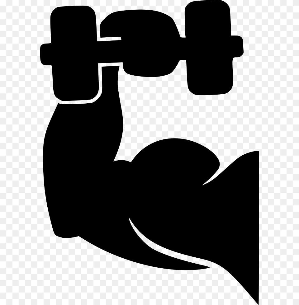 Big Muscle Strong Man Transparent Strong Arm, Stencil, Silhouette, Animal, Fish Png Image