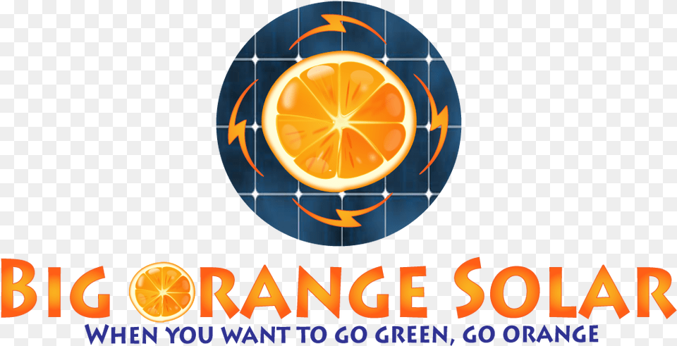 Big Orange Solar Llc Contractor Florida Circle, Citrus Fruit, Food, Fruit, Plant Free Png