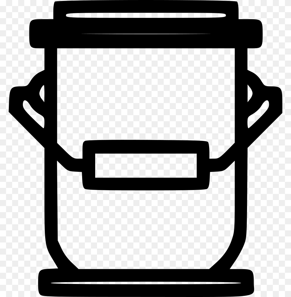 Big Paint Bucket Front Icon Free Download, Jar, Smoke Pipe Png