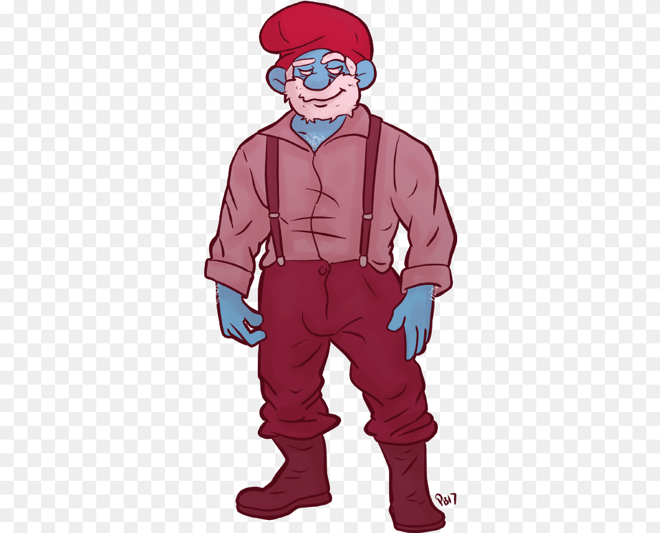 Big Papa Smurf, Person, Adult, Man, Male Free Transparent Png