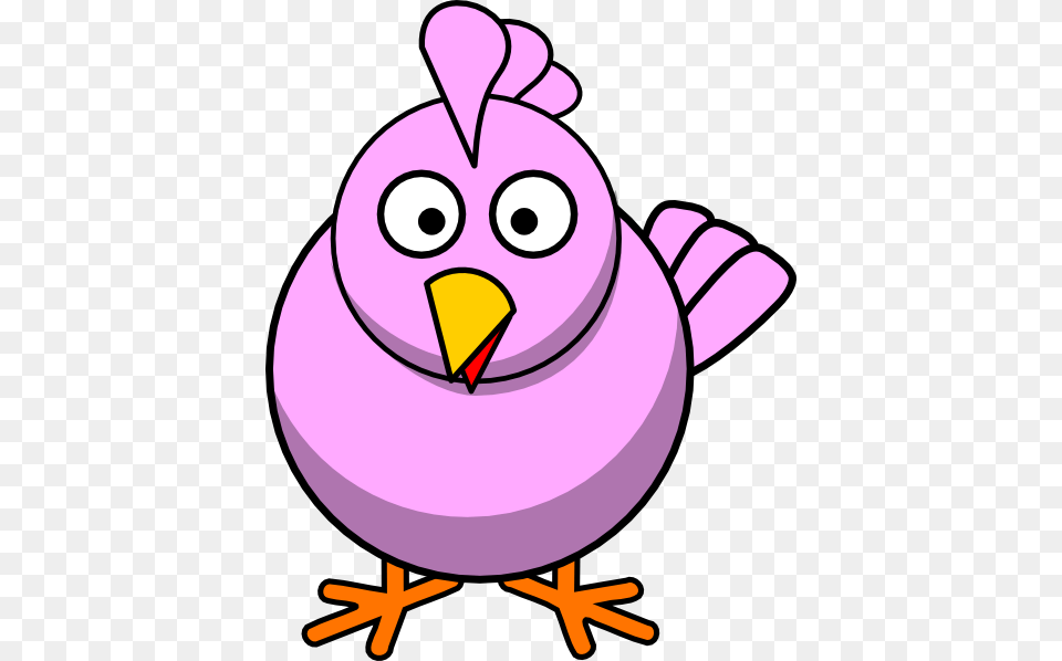 Big Pink Chick Clip Art, Animal, Beak, Bird, Purple Free Png Download