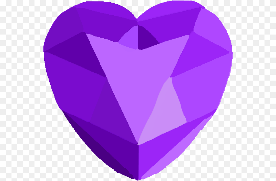 Big Purple Gem Heart Digitalart Purple Heart Gem Accessories, Gemstone, Jewelry, Ornament Free Transparent Png