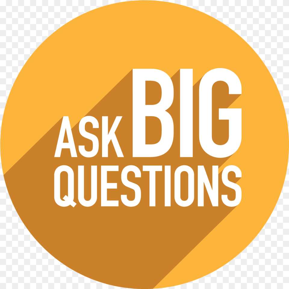 Big Questions, Logo, Disk, Text, Gold Free Png Download