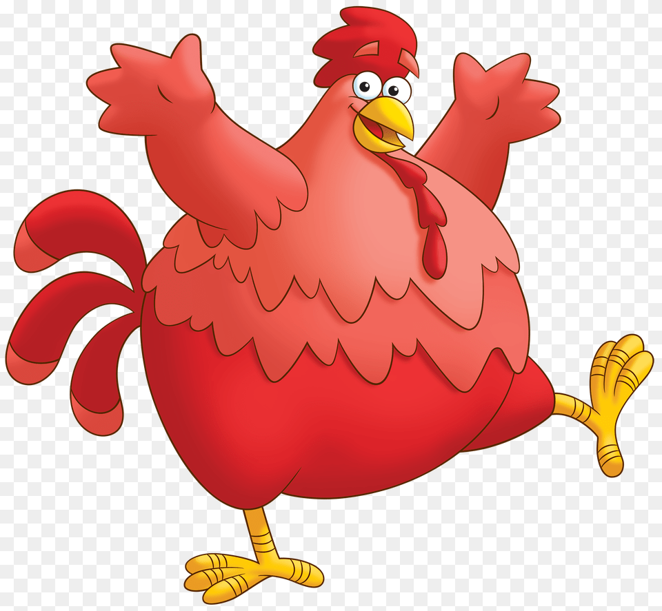 Big Red Chicken Dora The Explorer Wiki Fandom Powered, Animal, Beak, Bird Free Png