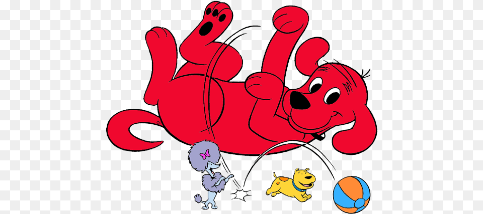 Big Red Dog Clifford Cleo T Bone Clifford Cleo Clifford The Big Red Dog, Baby, Person, Dynamite, Weapon Free Png Download