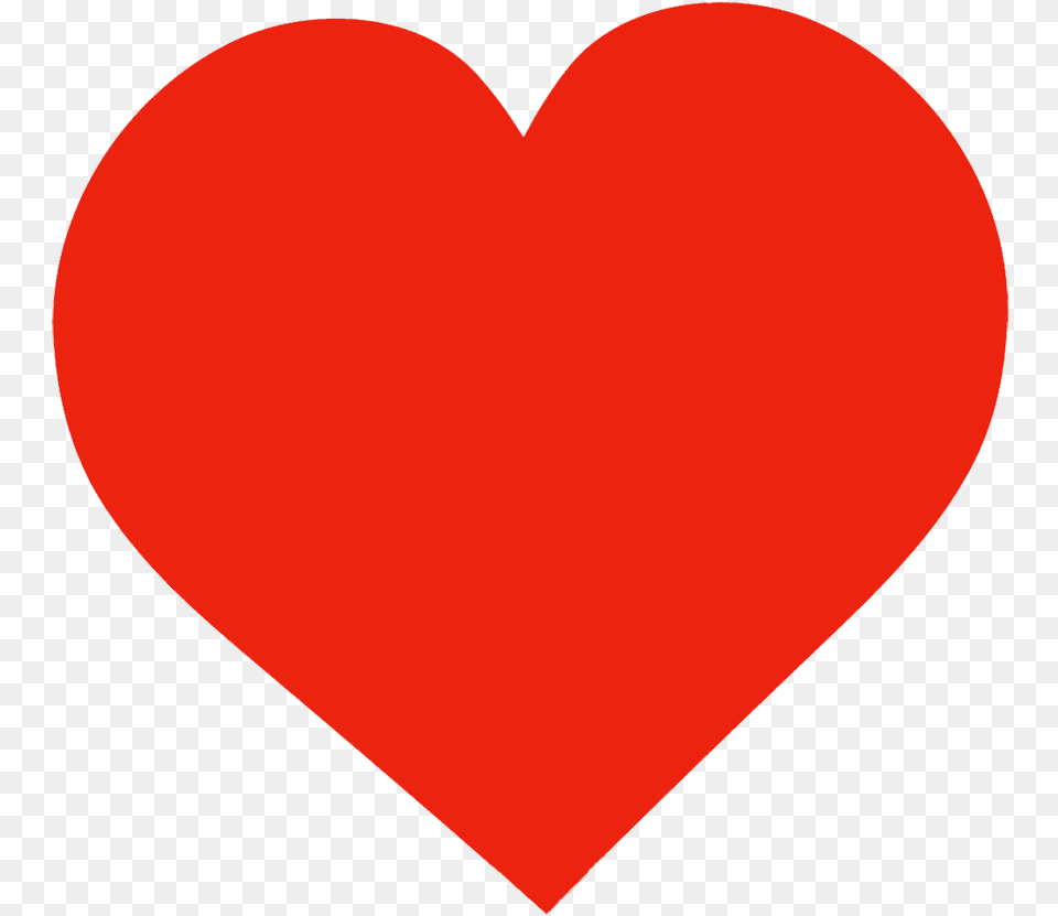 Big Red Heart Template For Valentine S Day Heart Icon Free Png Download