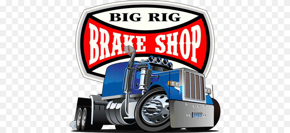 Big Rig Brake Shop Tires Shop Truck Logo, Vehicle, Transportation, Trailer Truck, Wheel Png Image