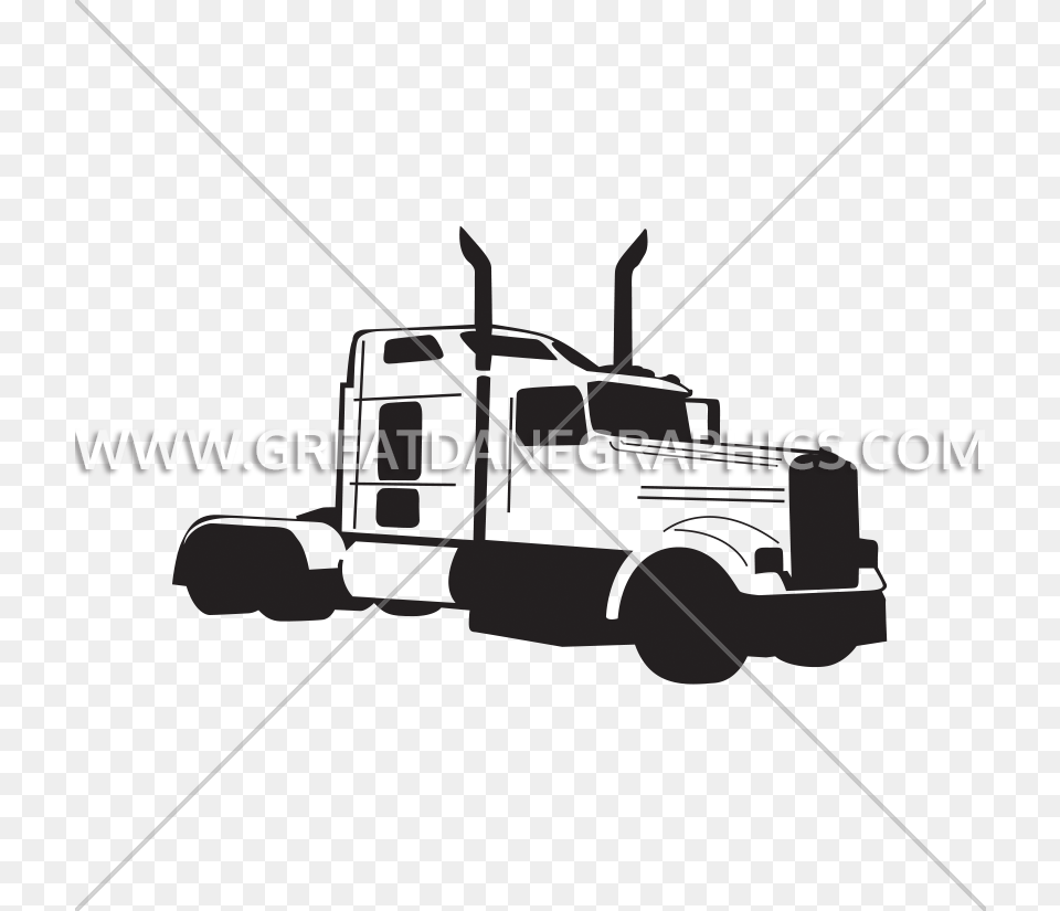 Big Rig Production Ready Artwork For T Shirt Printing, Trailer Truck, Transportation, Truck, Vehicle Free Png Download