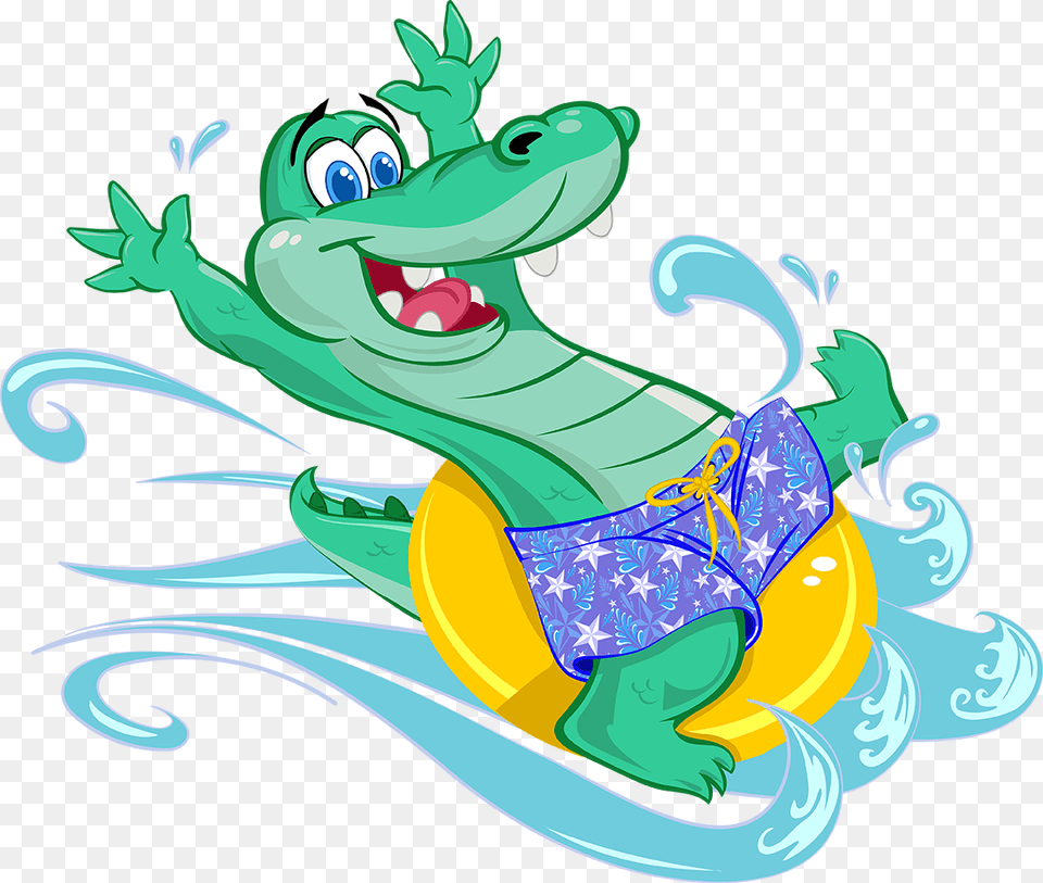 Big Rivers Waterpark And Gator Bayou Adventure Dragon On Inner Tube Png Image