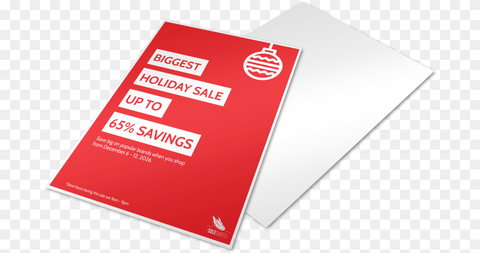 Big Sale Holiday Marketing Flyer Template Preview Graphic Design, Advertisement, Poster, Paper, First Aid Free Png Download