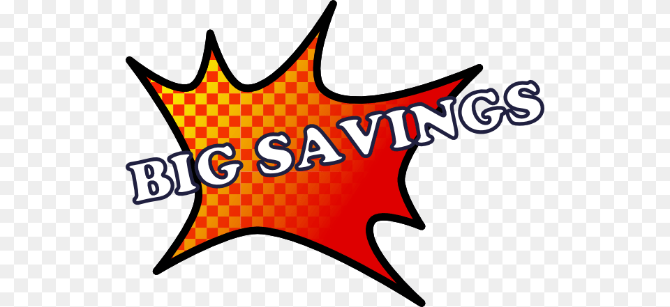 Big Savings Clip Art Free Vector, Leaf, Logo, Plant, Sticker Png Image