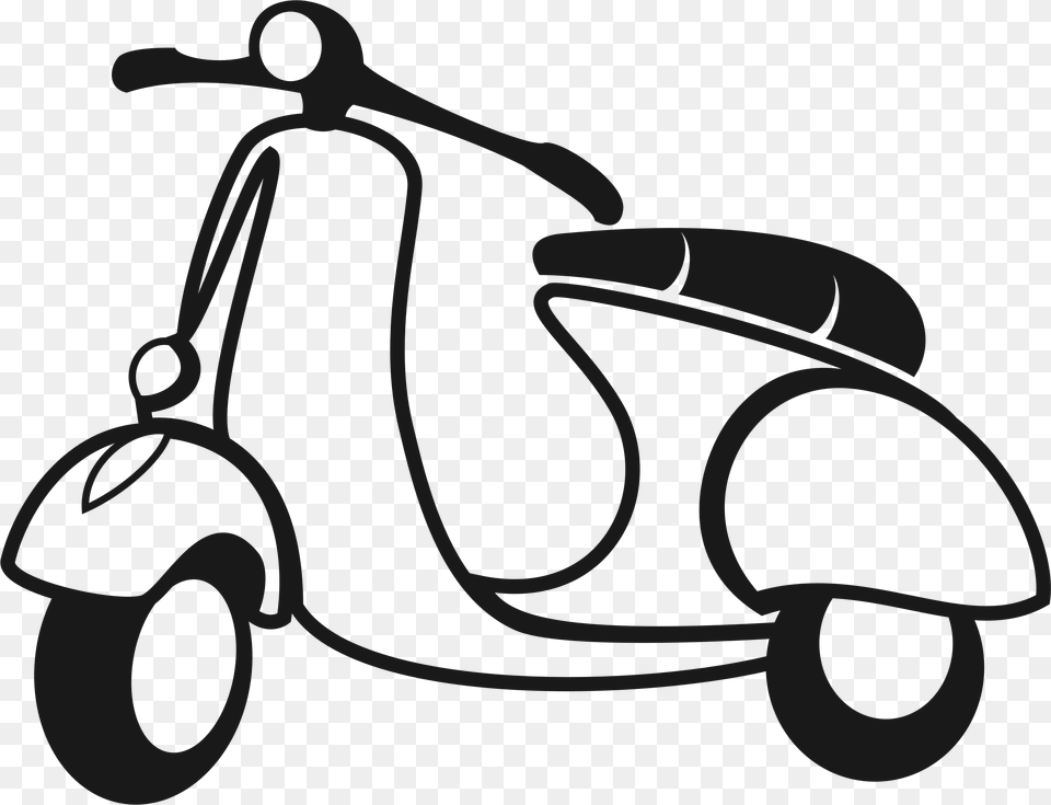 Big Scooter Clip Art, Vehicle, Transportation, Tool, Plant Free Transparent Png