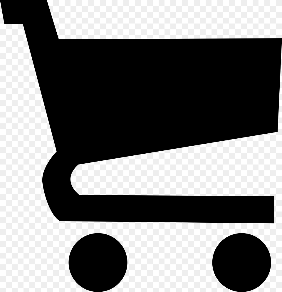 Big Shopping Cart Vector Clipart Image Shopping Cart Vector, Gray Png