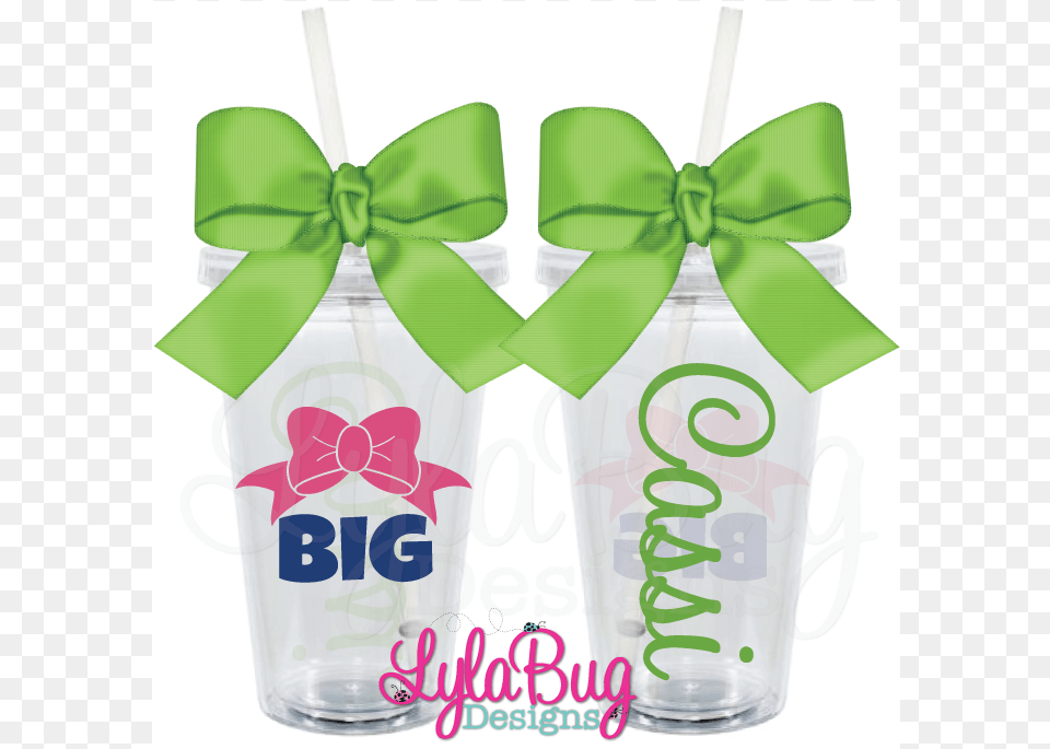 Big Sister Bow Tumbler Acrylic Tumbler Insulated Drink Glasses With Lids, Bottle, Jar, Accessories, Formal Wear Png