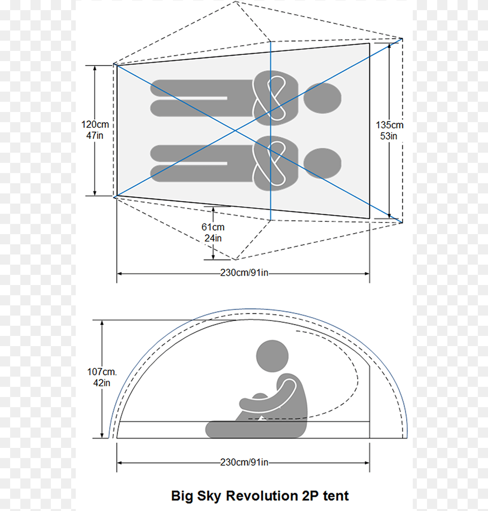 Big Sky Revolution 2p Tentclass Tent, Chart, Plot, Bow, Weapon Png