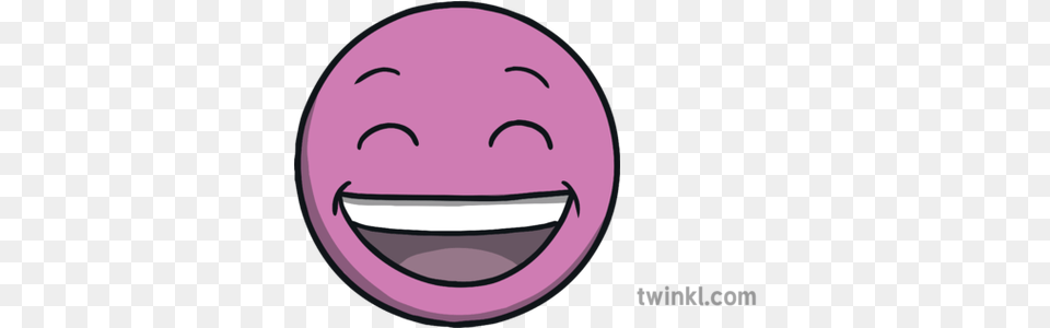 Big Smiley Face Grin Happy Emotions Emoji Ks1 Illustration End Of The Trail Tattoo, Purple, Sticker, Head, Person Png