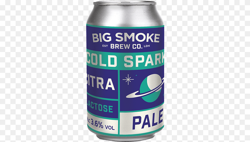 Big Smoke Cold Spark Citra Lactose Pale Caffeinated Drink, Can, Tin Free Png