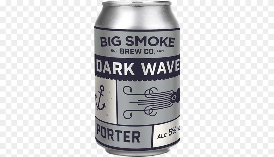 Big Smoke Dark Wave Porter Caffeinated Drink, Alcohol, Beer, Beverage, Tin Free Png