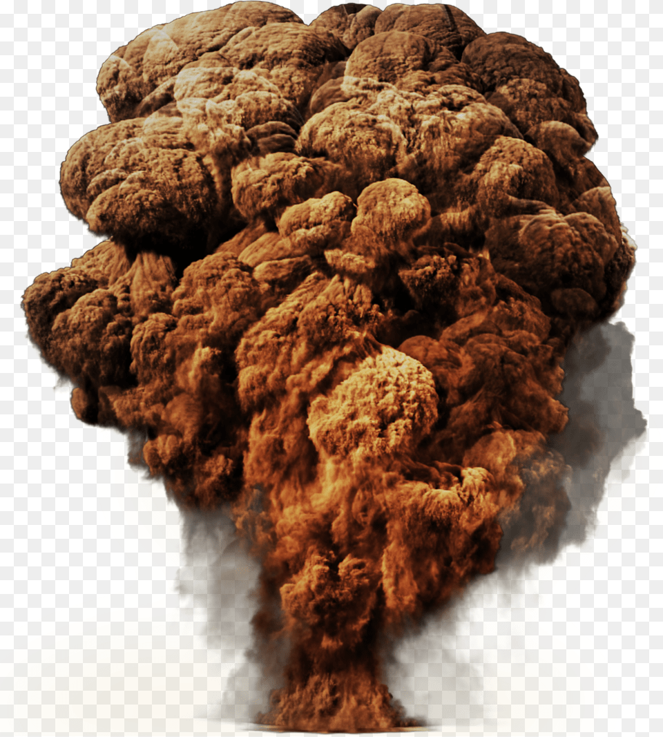 Big Smoke Explosion Brown Explosion, Mountain, Nature, Outdoors Png Image